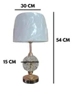 Ver imagem 6 de Abajur Luminária Quarto Sala Rosé Gold Globo Moderno 54x30