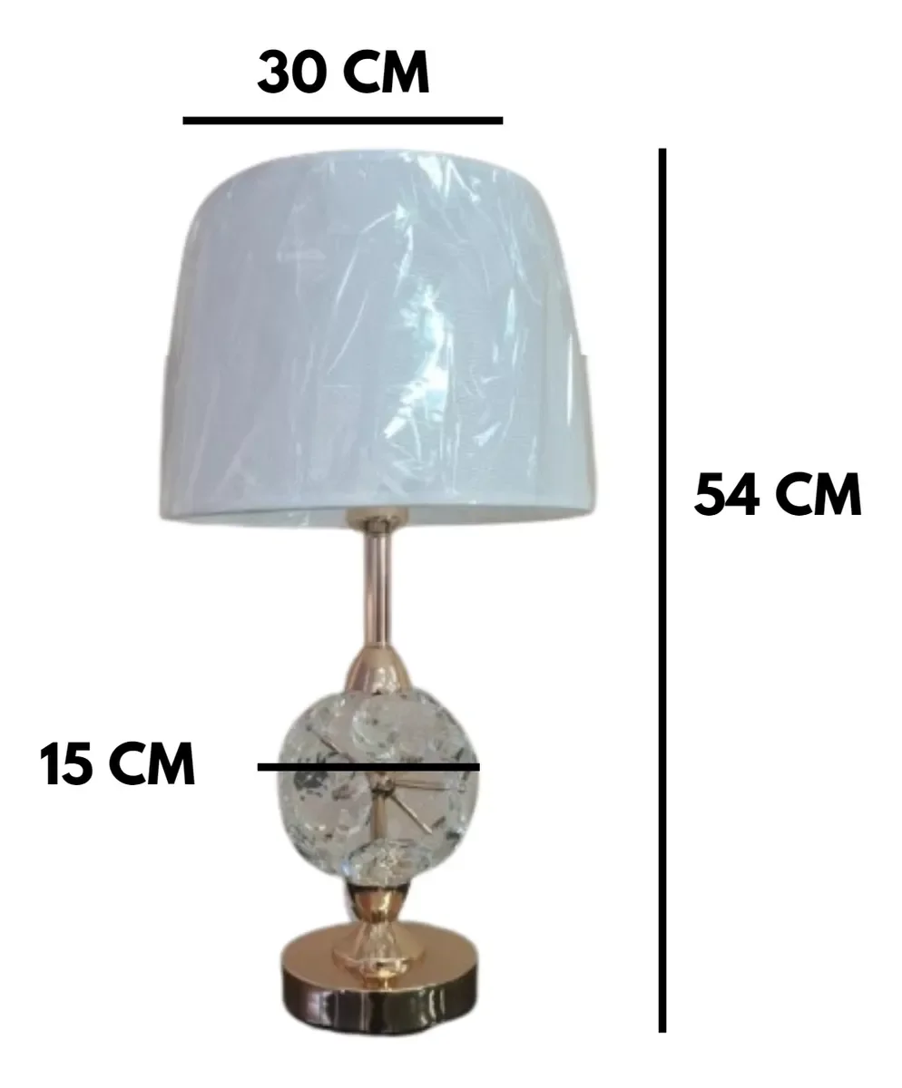 Ver imagem 6 de Abajur Luminária Quarto Sala Rosé Gold Globo Moderno 54x30