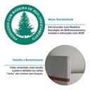 Ver mais imagens de Poltrona Decorativa Estofada com Pés em Madeira Maciça Estelí Espresso Móveis