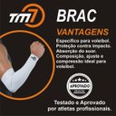 Ver imagem 2 de Kit Joelheira Volêi Com Manguito Longo Tm7 Preto/Azul G/GG