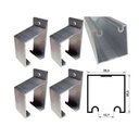 Ver imagem 1 de 9 Suportes Parede para Trilho Sp-1098 Natural