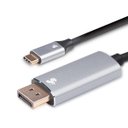 Ver imagem 2 de Cabo Adaptador Usb C para Displayport Macho 4k Ultra Hd - 1.8m - 5+