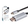 Cabo Adaptador Usb C para Displayport Macho 4k Ultra Hd - 1.8m - 5+ - 1