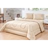 Edredom Casal Queen Cobertor Frio Quente Inverno Bege Cotex - 2