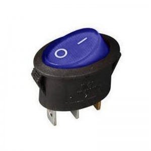 Chave Gangorra Oval Kcd1-115n 3t 6a/10a 250v Liga/desliga Neon (cor : Azul) - 1
