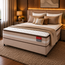 Ver imagem 1 de Cama Box Casal Conjugada Avance 138x188 Bege Reconflex