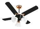 Ver imagem 1 de Ventilador De Teto New Zeta 4 Pás De MDF Preto/Cobre 127v Venti-Delta