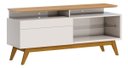 Ver imagem 4 de Rack com Painel Classic com 1 Gaveta 1.4 Nature com Off White - Imcal Móveis
