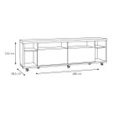 Ver imagem 1 de Rack para TV Arizona 180cm 1P Branco Brilho - Móveisaqui