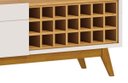 Ver imagem 4 de Rack Classic Ad 1.4 Off White com Nature - Imcal Móveis