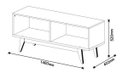 Ver imagem 5 de Rack com Painel Classic Ad 1.4 Nature com Off White - Imcal Móveis