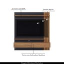 Ver imagem 3 de Home Painel Suspenso 150cm Ripado Railay Noce/preto G73 - Gran Belo
