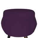 Ver imagem 5 de Combo Poltrona Decorativa E Puff Para Recepção Pétala Suede Roxo - LM DECOR
