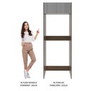 Ver imagem 5 de Porta Geladeira Madesa Lux 1 Porta Basculante Rustic/cinza