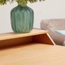 Ver imagem 7 de Mesa Escrivaninha Madeira 4 Nichos 1 Prateleira Luna Madeirado Idimex