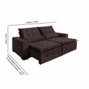 Ver imagem 2 de Sofá Spazzio 2lugares 1,60cm Retrátil e Reclinável - de Casa Décor e Estofados.