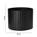 Ver imagem 4 de Cachepot Decorativo de Metal 3D Preto 22x29cm - D’Rossi