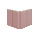 Ver imagem 2 de Cabeceira Cama Solteiro Placa Estofada 90 Cm Suspensa Itália - Rose Suede