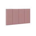 Ver imagem 1 de Cabeceira Cama Solteiro Placa Estofada 90 Cm Suspensa Itália - Rose Suede