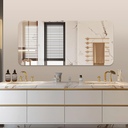 Ver imagem 6 de Espelho Polido Urban Retangular 110x50cm com Suporte – Design Moderno para Banheiro, Quarto e Sala