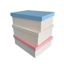 Ver imagem 5 de Caixa 100% Mdf (20x16x7,5) Rosa/branco