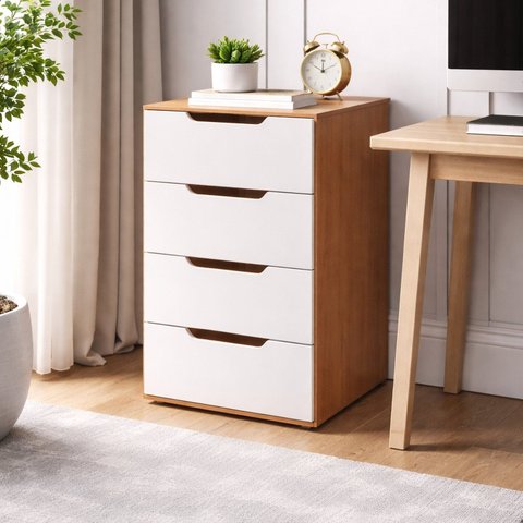 Gaveteiro para Escritório 4 Gavetas Madri