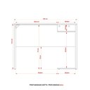 Ver imagem 4 de Mesa Gamer com 2 Nichos - Preto/Azul