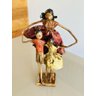 Escultura Mãe e Filhos. Artesanal. Feito à mão. Papietagem - 4