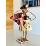 Escultura Mãe e Filhos. Artesanal. Feito à mão. Papietagem - 2
