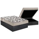 Ver imagem 1 de Cama Box Baú Casal: Colchão Espuma Ortobom D26 Physical Ultra Resistente Resistente+ Base CRC Suede