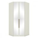 Ver imagem 1 de Guarda Roupa Modulado Canto Closet Predileto 2 Portas com Espelho Areia - Móveis Henn