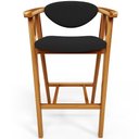 Ver imagem 6 de Kit 03 Banquetas Alta Para Cozinha Bancada Bar Sala de Jantar Fixa Cecília L02 Bouclê Preto - Lyam D