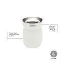 Ver imagem 2 de Cuia Mate Tramontina Inox Tereré Chimarrão 240ml Tramontina Cor:Branca