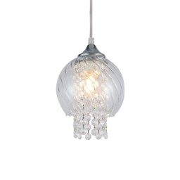 Lustre Pendente Taschibra Diana E27 Bivolt Transparente - 1