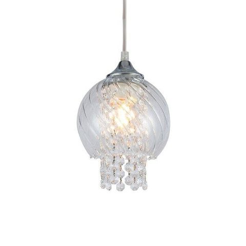 Lustre Pendente Taschibra Diana E27 Bivolt Transparente