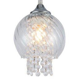 Lustre Pendente Taschibra Diana E27 Bivolt Transparente - 2
