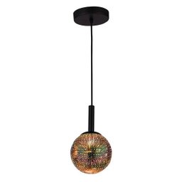 Lustre Pendente Taschibra Pixel E27 Cromado Bivolt - 2