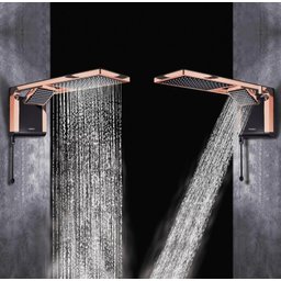 Chuveiro Acqua Duo Ultra 7800W 220V - Lorenzetti Preto/Rose - 6