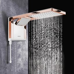 Chuveiro Lorenzetti Acqua Duo Ultra 127v/5500w Branco e Rose Gold - 4