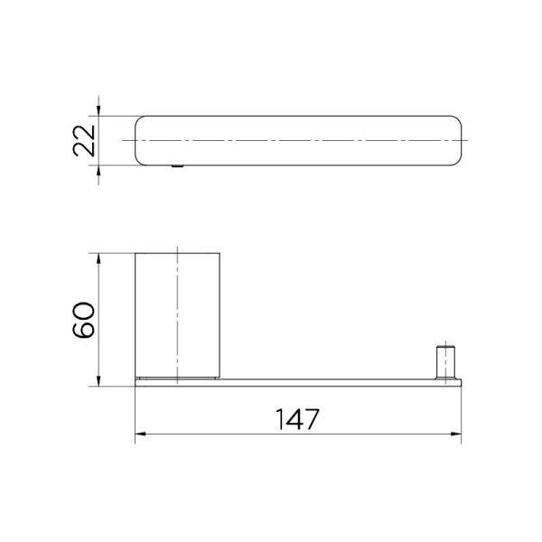 Papeleira Docol Flat ouro polido - 00960843 - 3