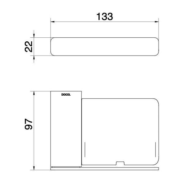 Saboneteira Docol Flat 1013872 Ouro Escovado - 3