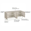Ver imagem 4 de Buffet Aparador Organico 4 Portas 180 cm 28075 Off White Artesano