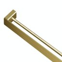 Ver imagem 2 de Toalheiro Barra Duplo Docol Flat 1013772 Ouro Escovado