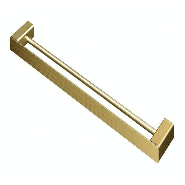 Toalheiro Barra Duplo Docol Flat 1013772 Ouro Escovado - 1