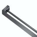 Ver imagem 2 de Toalheiro Barra Duplo Docol Flat 1013748 Grafite Polido