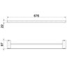 Toalheiro Barra Docol Flat 1013743 Ouro Polido - Duplo - 3