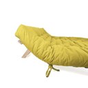 Ver imagem 4 de Sofa Cama Futon Oriental King Amarelo Acquablock Madeira Maciça Pinus Natural sem Pintura
