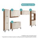 Ver imagem 4 de Armário de Cozinha Completa C Balcão Miami Pulse Carraro Off White C Freijó
