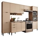 Ver imagem 3 de Armário de Cozinha Completa C Balcão Miami Pulse Carraro Off White C Freijó