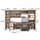 Ver imagem 6 de Armário de Cozinha Completa C Balcão Miami Pulse Carraro Off White C Freijó